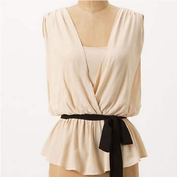 Anthropologie Tops - Anthropologie 'deborah' tie waist blouse